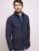 Fleece Lined Quilted Jacket (3130) Navy image