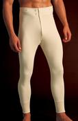 Mens Natural Cotton Winter Long Johns (450) warm cream leggings - by Vedoneire of Ireland image