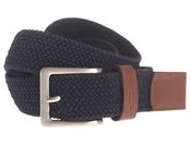 Mens Stretch Braided Belt (9002 Solid Navy) by Vedoneire of Ireland image