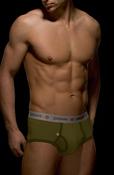 Jontoms luxury cotton brief JT003 Olive image