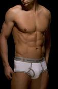 Jontoms luxury cotton brief JT003 White-Grey image