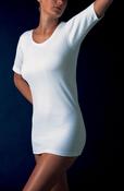 Womens Vest Short Sleeve Top 100% Cotton (13503 White) image