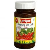Priya Gongura + Red Chilli Pickle 300 gms image