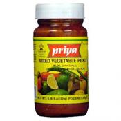Priya Mix Vegetable Pickle w/o Garlic 300 gms