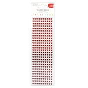 6mm Adhesive Gems (280pcs) - Red Hearts