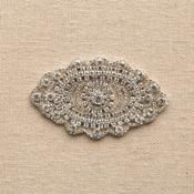 Diamante Embellishment - Scalloped Oval