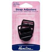 Strap Adjusters (25mm) - Black