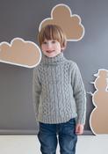 Kid's Cable Jumper &amp; Scarves in Rico Essentials Soft Merino Aran (343)