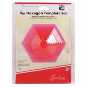 Sew Easy Hexagon Template Set (9pcs) image