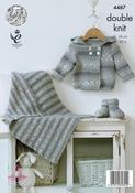 Hooded Jacket, Blanket &amp; Booties in King Cole Drifter for Baby DK (4487) image