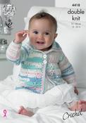 Crochet Coat &amp; Blanket in King Cole Cherish DK (4418) CROCHET