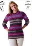 Cardigan &amp; Tunic in King Cole Country Tweed (4099)