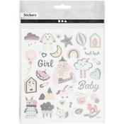 Sticker Sheet (30pcs) - Baby Girl image