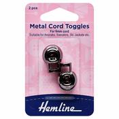 6mm Metal Cord Toggles (2pcs)