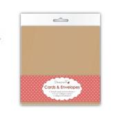 6" x 6" Blank Cards &amp; Envelopes (10pcs) - Kraft