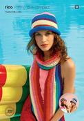 Scarf &amp; Hats in Rico Creative Cotton Aran (535) CROCHET