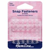Snap Fasteners (12pk) - Invisible