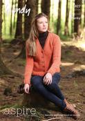 Sweaters, Cardigan and Cowl Hood in Wendy Aspire Chunky (5827)