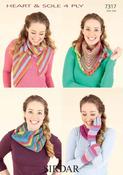 Knit and Crochet Accessories in Sirdar Heart &amp; Sole 4 Ply (7317)