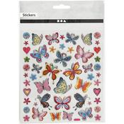 Sticker Sheet (21pcs) - Colourful Butterflies