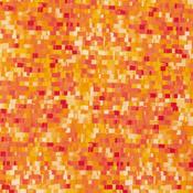 Ombre Squares Orange - 100% Cotton image