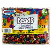 Wooden Multicoloured Beads (454g) - Medium image