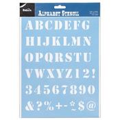 Alphabet Stencil - Serif Caps