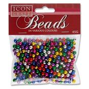 5mm Round Beads (45g) - Metallic image