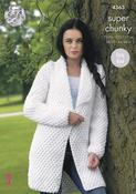 Jacket &amp; Sweater in King Cole Big Value Super Chunky (4363)