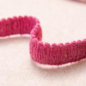 Upholstery Trim: Fringed Chenille (1") Raspberry - Per Metre