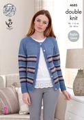 Cardigan &amp; Sweater in King Cole DK (4685)