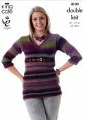 Sweater &amp; Cardigan in King Cole Country Tweed DK (4100)