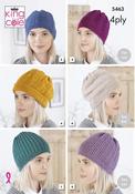 Hats in King Cole Merino Blend 4 Ply (5463)