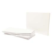 3" x 8" Blank Card Packs &amp; Envelopes (50pk) - Opalescent White
