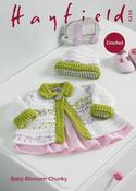 Baby Girl's Jacket &amp; Hat in Hayfield Blossom &amp; Baby Chunky (5233) - CROCHET