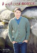 Men's V Neck Cardigan in Hayfield Bonus DK (8287)