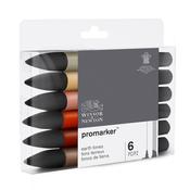 Winsor &amp; Newton Promarker Set - Earth Tones (6pcs) image