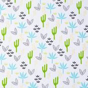 Palms on White - 100% Cotton image