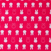 Miffy: Silhouettes on Hot Pink - 100% Cotton