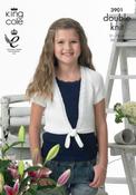 Girls Cardigan in King Cole Giza Cotton DK (3901) image