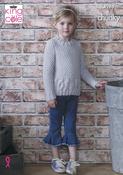 Girls Cardigan and Sweater in King Cole Comfort Chunky (4969)