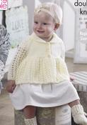 Jacket, Bonnet, Mittens, Bootees &amp; Blanket in King Cole DK (4946) image