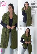 Scarves in King Cole Big Value Super Chunky (5338) image