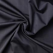 Suiting: Polyviscose Black Windowpane Check - Per ½ Metre