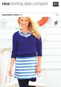 Ladies Tops in Rico Essentials Cotton DK (154) image