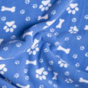 Fleece: Dog Paws on Copen - Per ½ Metre image