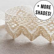 Cotton Cluny Lace Trim (35mm) - Per Metre image