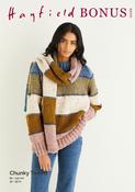 Blanket Stitch Sweater &amp; Scarf in Hayfield Bonus Chunky Tweed (10339)