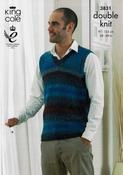 Waistcoat &amp; Slipover in King Cole DK (3831)