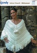 Poncho with High Neck &amp; Wide Neck in Peter Pan Velvet Touch &amp; Wendy Shimmer (5066)